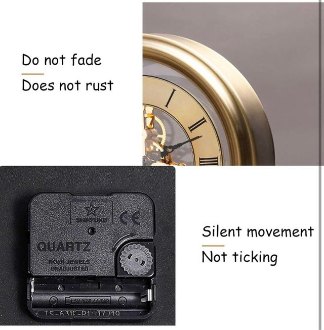 Orologio da tavolo meccanico vintage