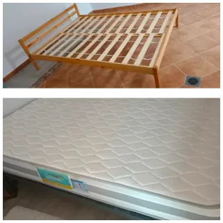 Cama 135cm con somier y colchón