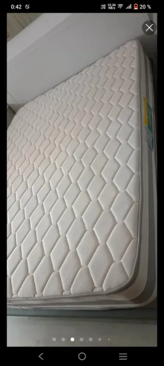 Cama 135cm con somier y colchón
