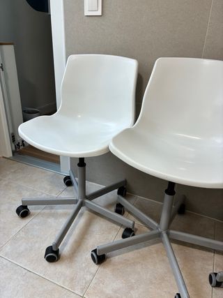 3 Sillas de Estudio Ikea Blancas
ruedas nuevas