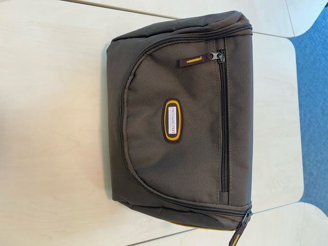 Mala de viagem Travelon cinzenta e amarela