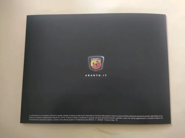 Abarth monster energy Yamaha 165 cv Brochure 2020