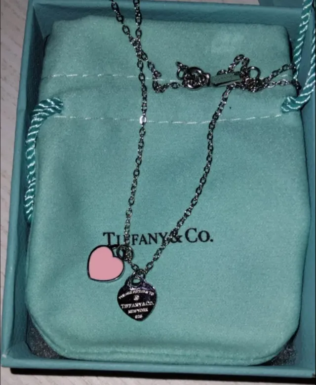 Collana Tiffany & Co. cuore rosa e argento