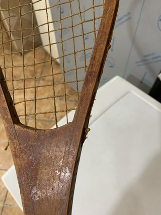 Raqueta Tenis Antigua Madera 1800s