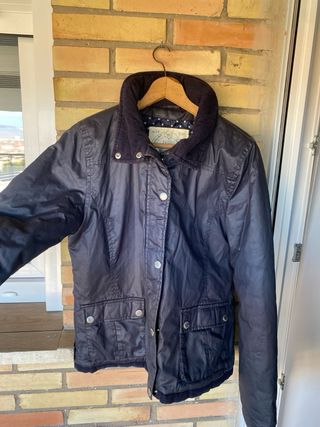 Parka azul infantil . talla 16