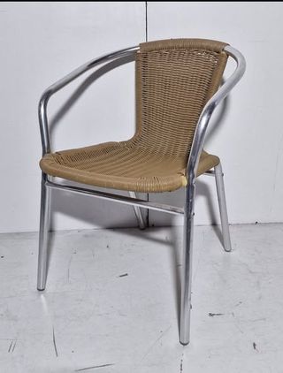 25793 SILLA TERRAZA (ALUMINIO/RATAN)