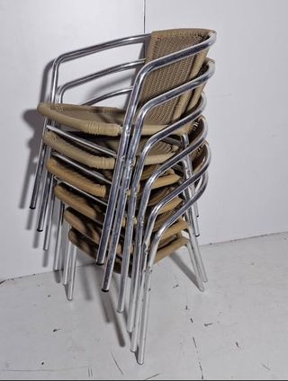 25793 SILLA TERRAZA (ALUMINIO/RATAN)