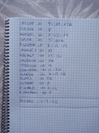 30 Cromos Panini 25-26