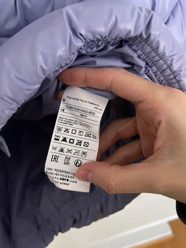 Abrigo plumífero United Colors of Benetton niña 7