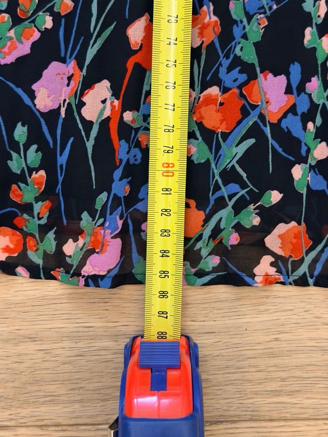 Mini abito fantasia floreale nero