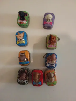 Colección 8 Perritos Mini Llavero