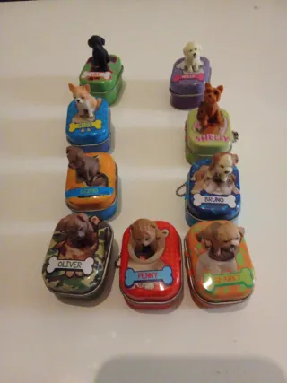 Colección 8 Perritos Mini Llavero