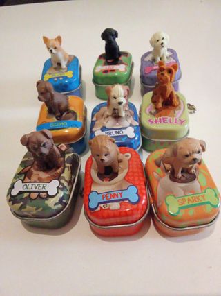 Colección 8 Perritos Mini Llavero