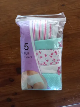 Lote 5 Bragas Primark Talla L