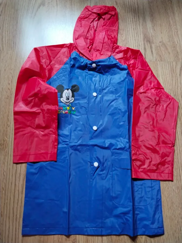 Chubasquero infantil Disney Mickey Azul/Rojo