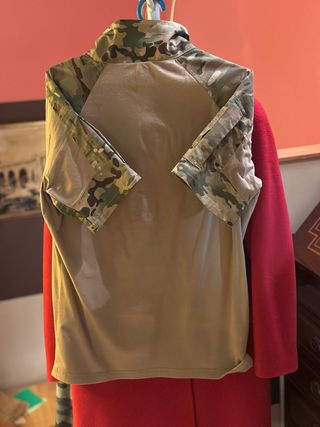 Camiseta Táctica Militar Beige y Verde