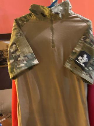 Camiseta Táctica Militar Beige y Verde