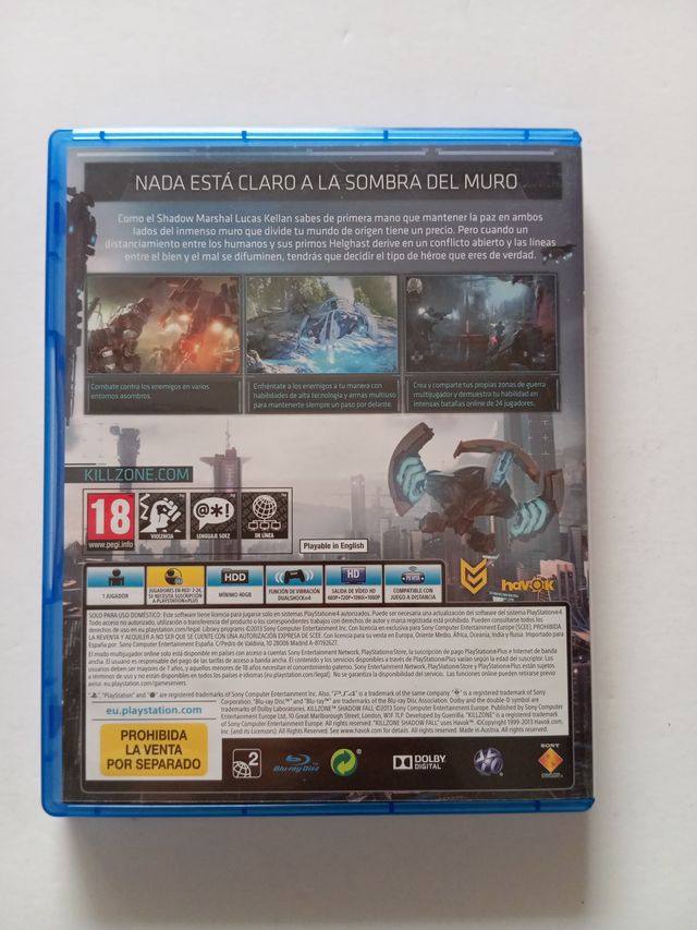 Killzone Shadow Fall PS4 Juego.