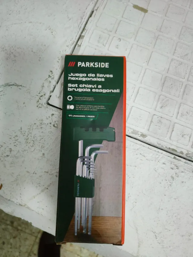 Juego de llaves hexagonales allen Parkside