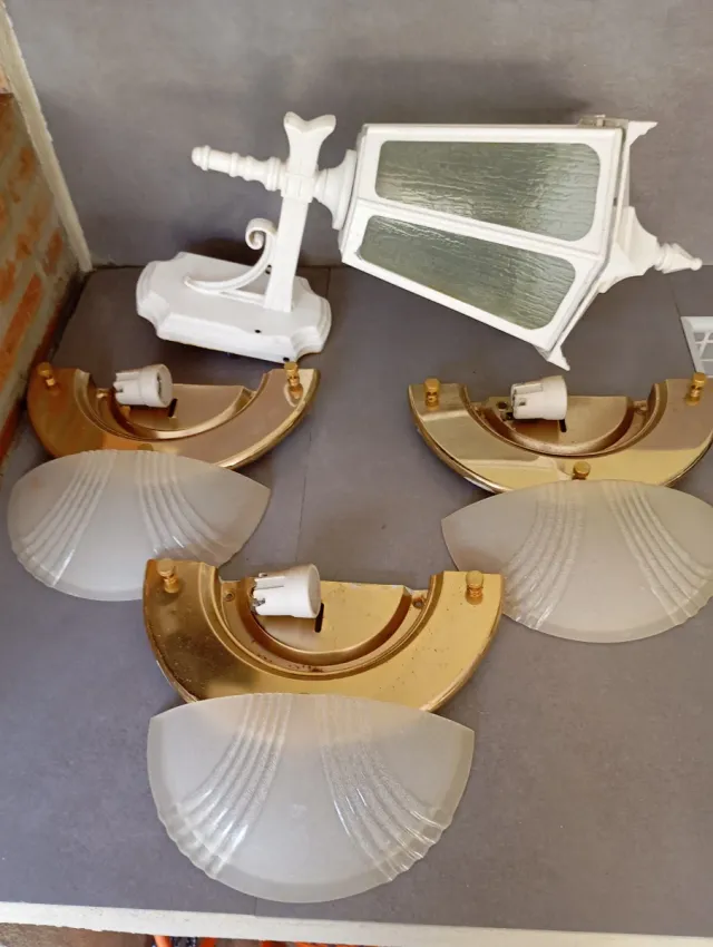 Lote lámpara exterior y apliques pared