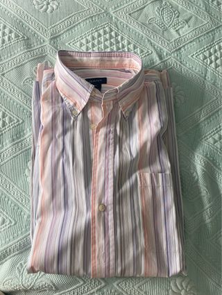Camisa Gant Talla XXL Rayas Rosas y Moradas