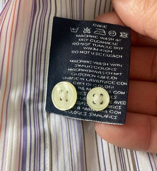 Camisa Gant Talla XXL Rayas Rosas y Moradas