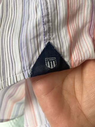 Camisa Gant Talla XXL Rayas Rosas y Moradas