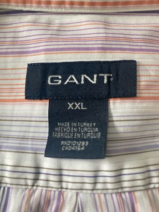 Camisa Gant Talla XXL Rayas Rosas y Moradas