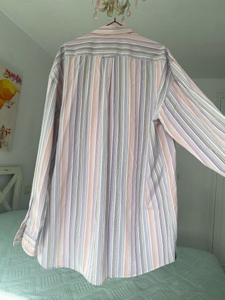 Camisa Gant Talla XXL Rayas Rosas y Moradas