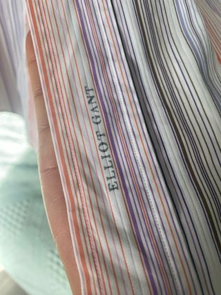 Camisa Gant Talla XXL Rayas Rosas y Moradas