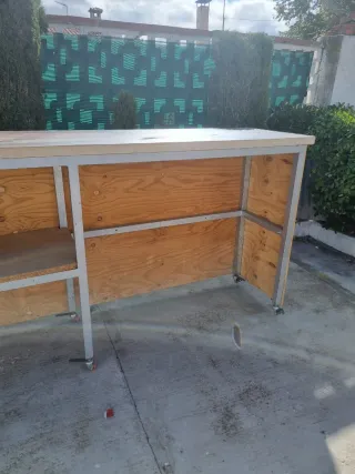 Barra de bar de madera