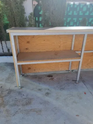 Barra de bar de madera