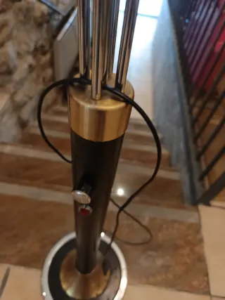 Lámpara Junco Vintage Metal Cristal