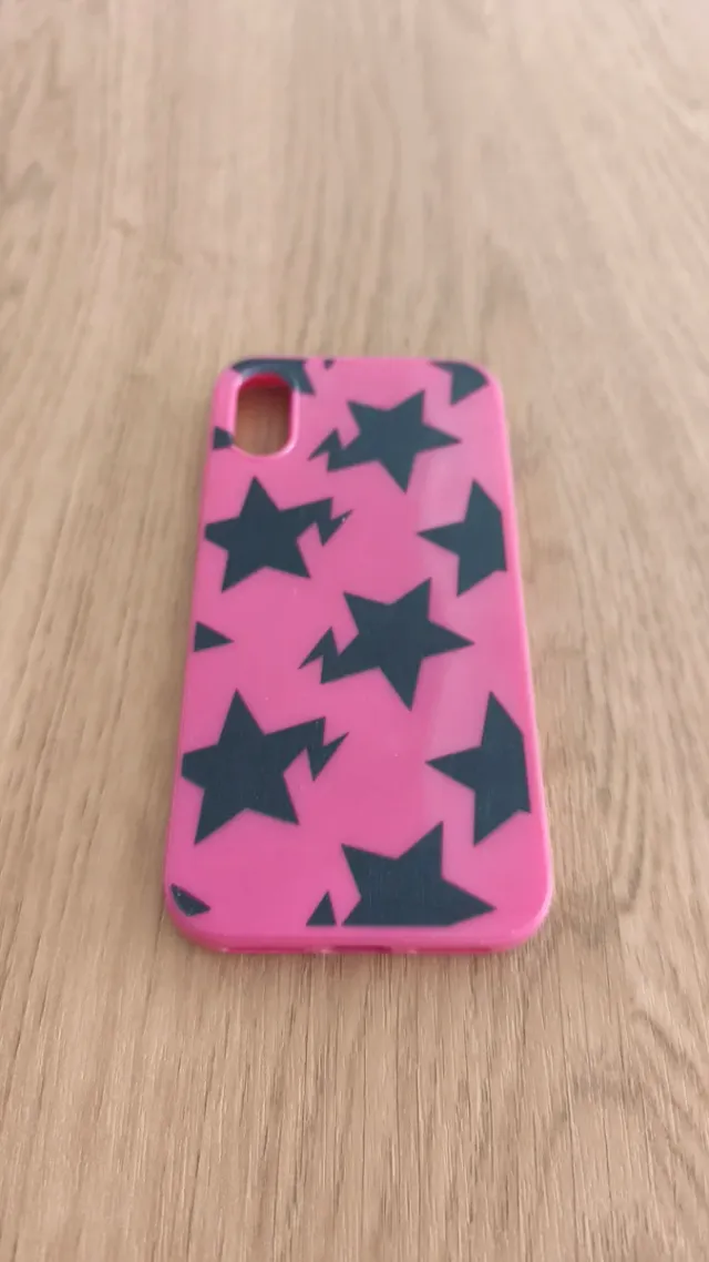 3 Carcasas iPhone X (Rosa, Beige, Estrellas)