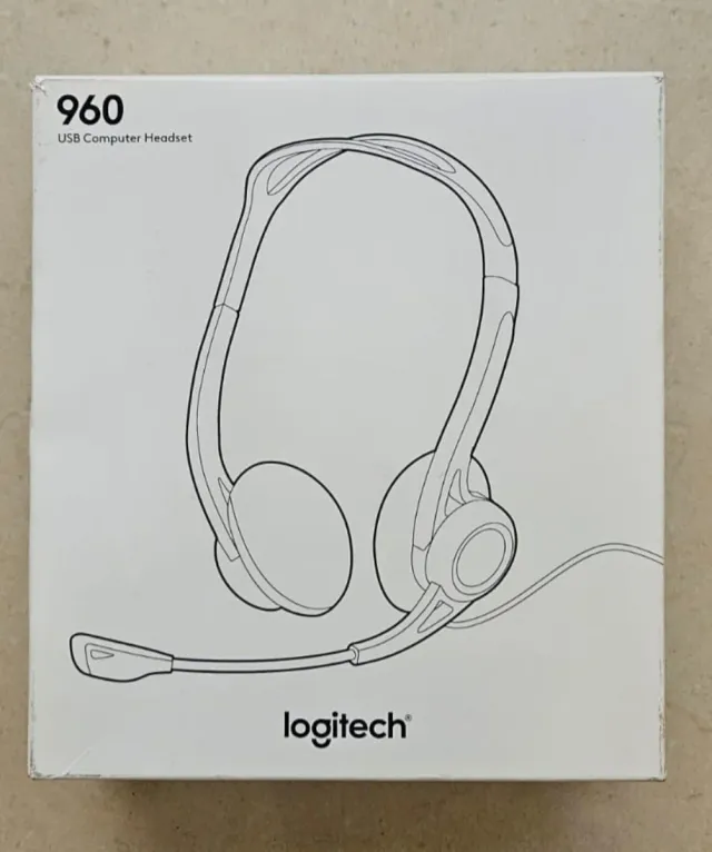Auriculares Logitech 960 USB con micrófono