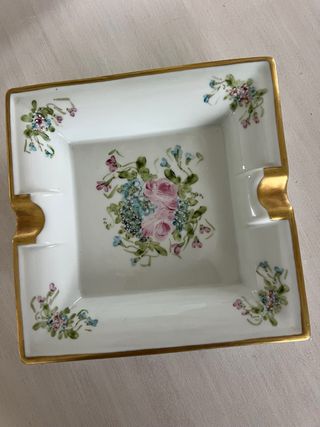 Portacenere Limoges dipinto a mano