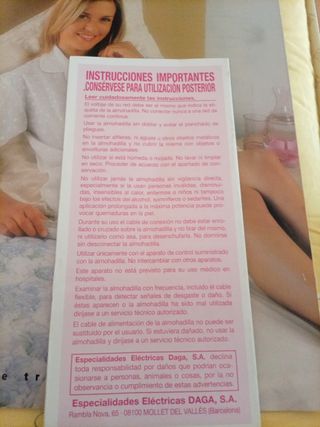 Lote deAlmohadilla Eléctrica y sobre colchon