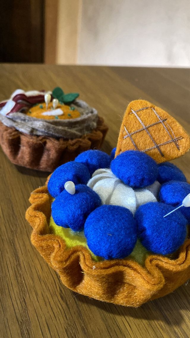 Alfileteros de fieltro artesanales