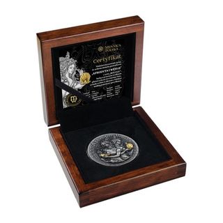 Moneda Plata 2 Onzas Afrodita y Venus
