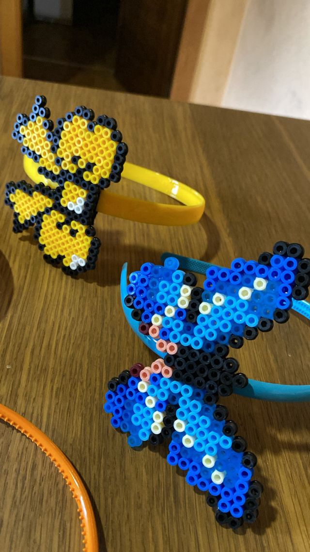 Diademas con adornos de perler beads