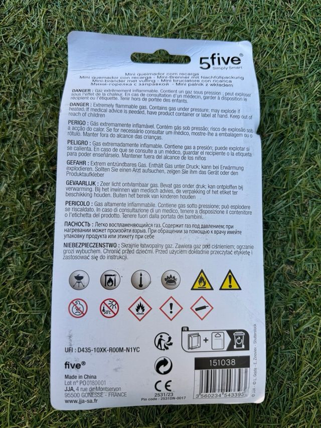 Mini quemador 5five con recarga