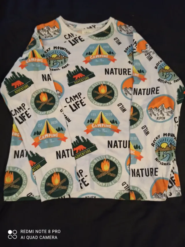 Camiseta Sfera Niño Talla 9/10 Estampado Camping
