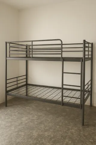 Letto a castello Ikea nero metallizzato