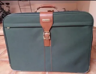 Maleta Vintage Samsonite Verde y Marrón