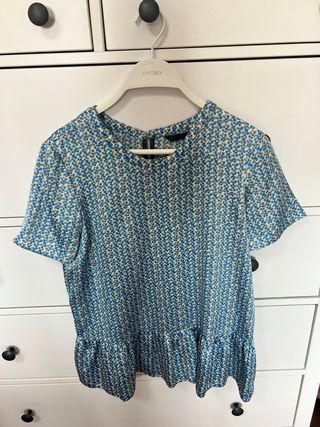 Camiseta Zara Estampada Talla S