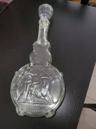 Botella cristal forma guitarra