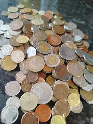 Lote 1kg Monedas Mundo