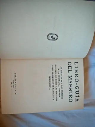 Libro-Guía del Maestro (Espasa-Calpe, 1936)