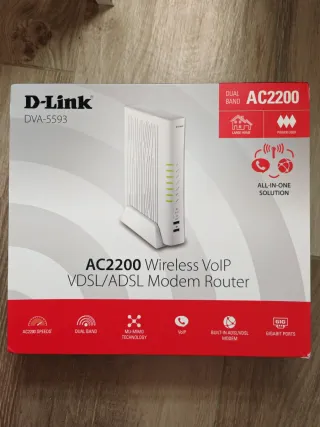 D-Link DVA-5593 AC2200 Modem Router VoIP
