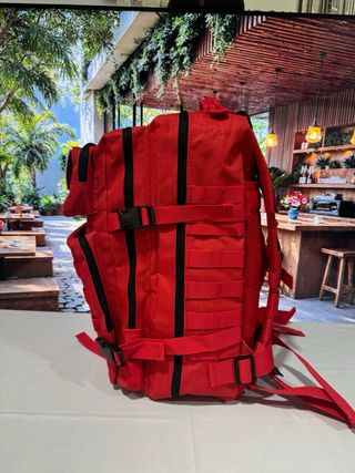 Mochila Táctica Militar Roja 50L nueva
